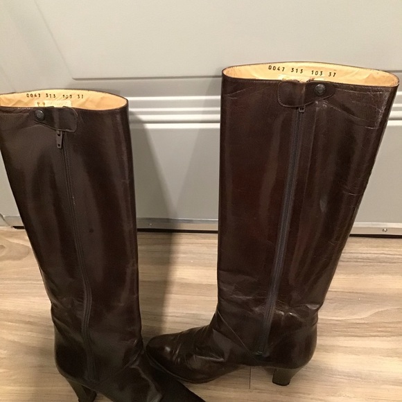 GUCCI Leather Vintage Boots Italy SZ 37/US 7 Made in Italy SN: 0047 313 103 37 - Picture 3 of 16